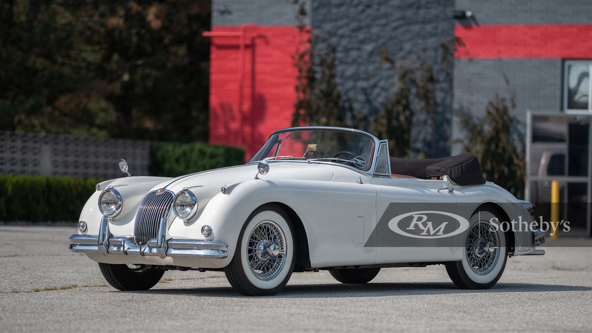 1960 Jaguar XK 150 3.8 Drophead Coupe offered at RM Sotheby's Hershey Collector Car Live Auction 2021