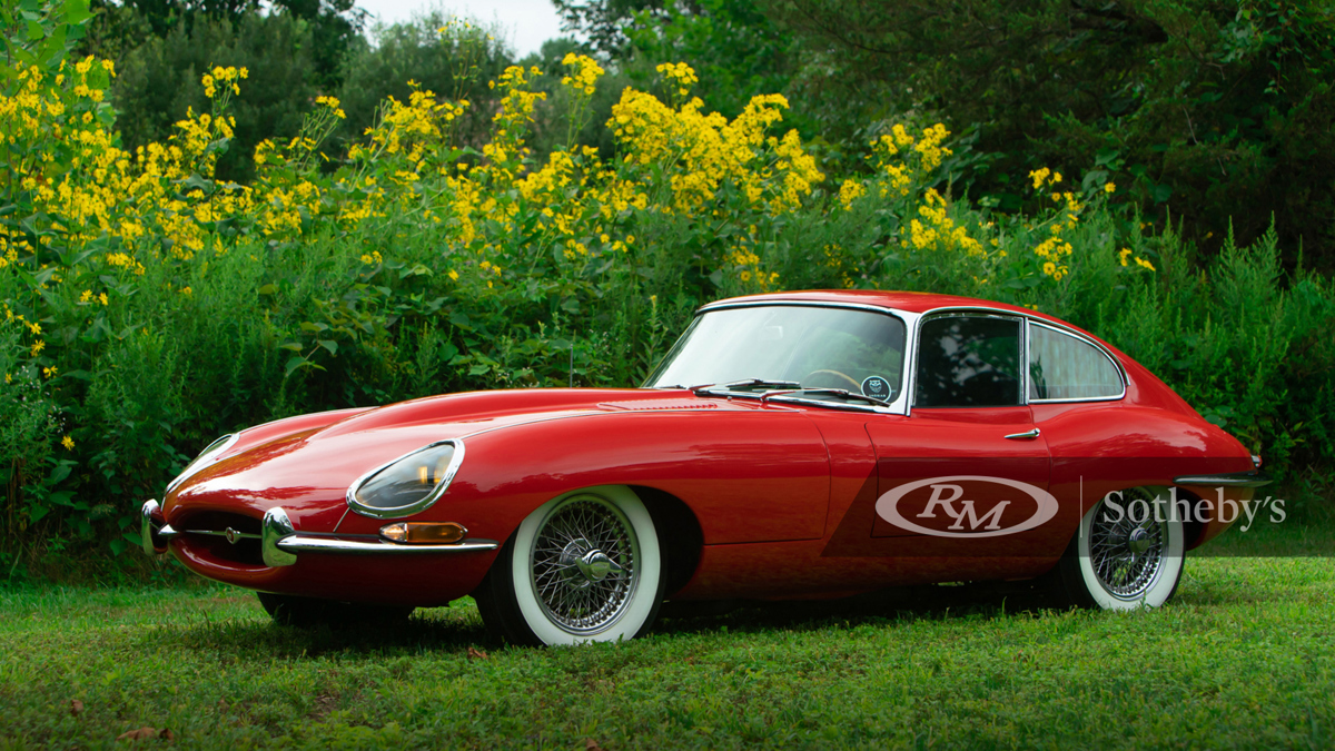 1963 Jaguar E-Type Series 1 3.8-Litre Fixed Head Coupe offered at RM Sotheby's Hershey Collector Car Live Auction 2021