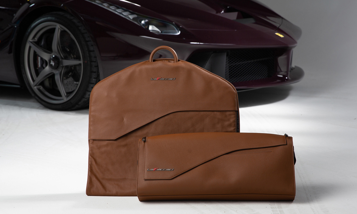 Accompanying luggage of 2016 Ferrari LaFerrari offered at RM Sotheby's London live Auction 2021