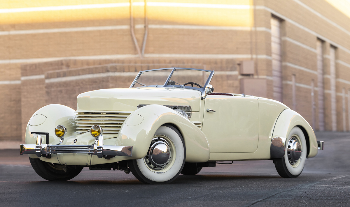 1937 Cord 812 Supercharged Cabriolet offered at RM Sotheby's Arizona live auction 2022