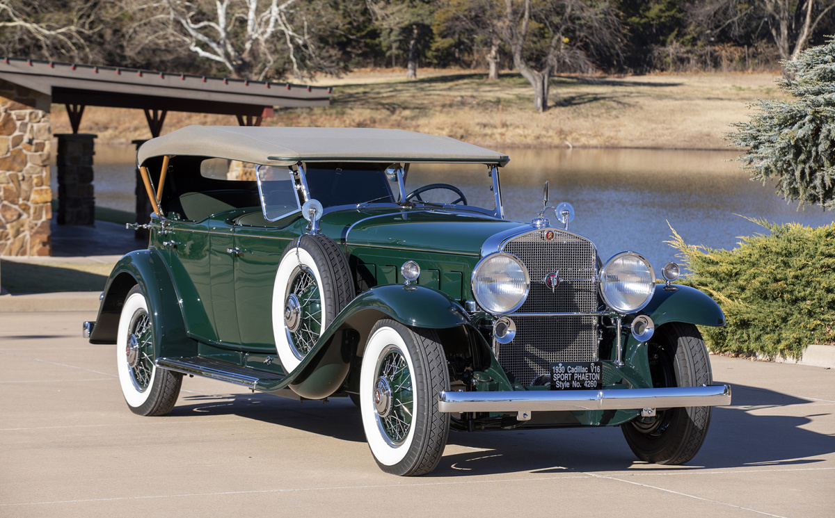 1930 Cadillac V-16 Sport Phaeton by Fleetwood offered at RM Sotheby's Arizona live auction 2022