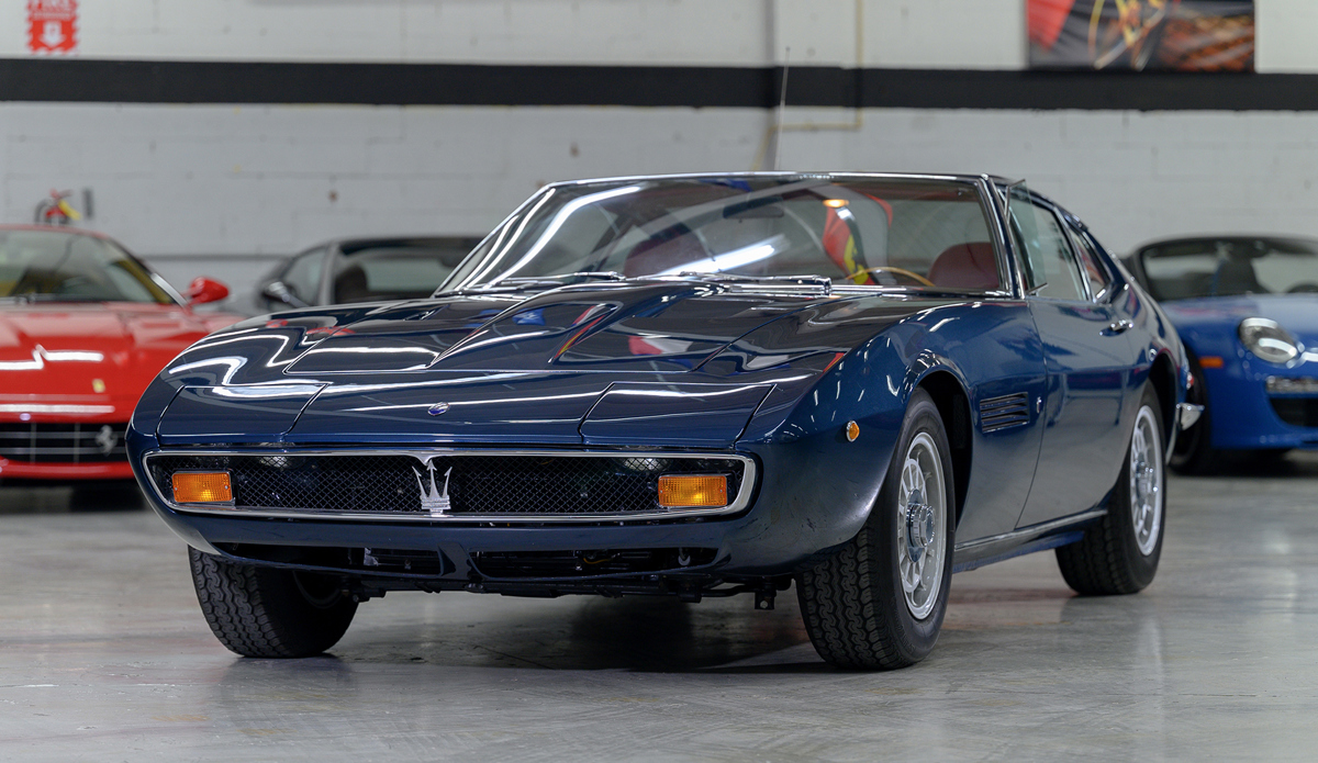 1972 Maserati Ghibli SS 4.9 Coupe by Ghia offered at RM Sotheby’s Amelia Island live auction 2022

