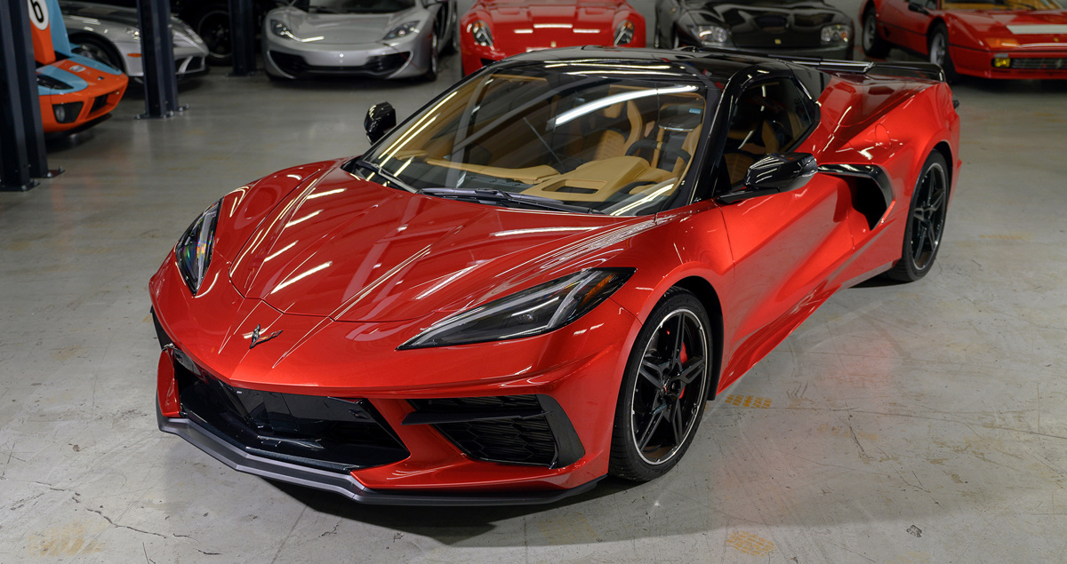 2021 Chevrolet Corvette Stingray 3LT Z51 Convertible offered at RM Sotheby's Fort Lauderdale live auction 2022