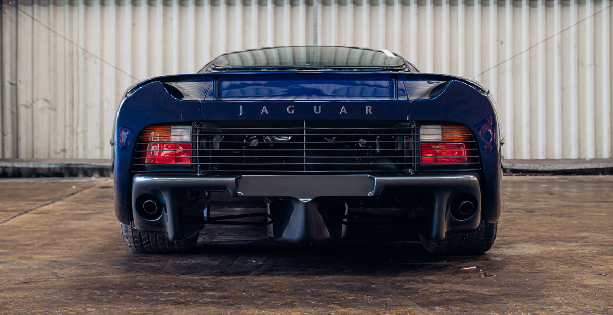 Rear of 1993 Jaguar XJ220 offered at RM Sotheby's London live Auction 2021