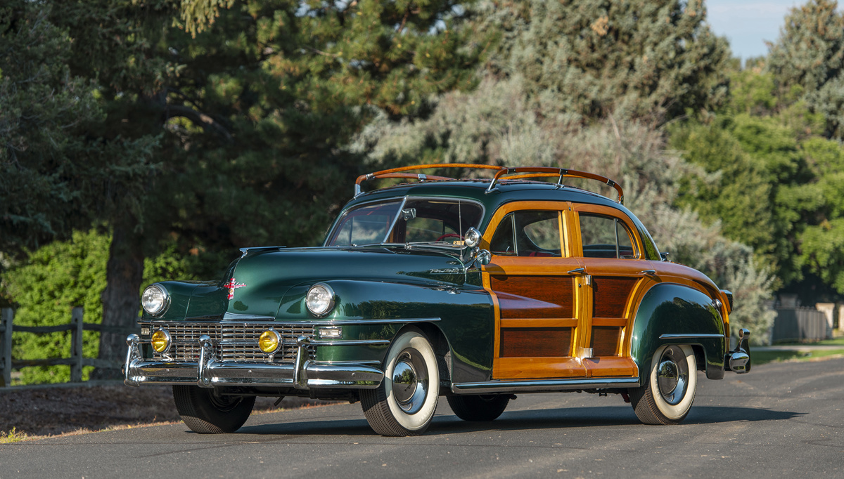 1948 Chrysler Town and Country Sedan offered at RM Sotheby's Hershey Live Auction 2021