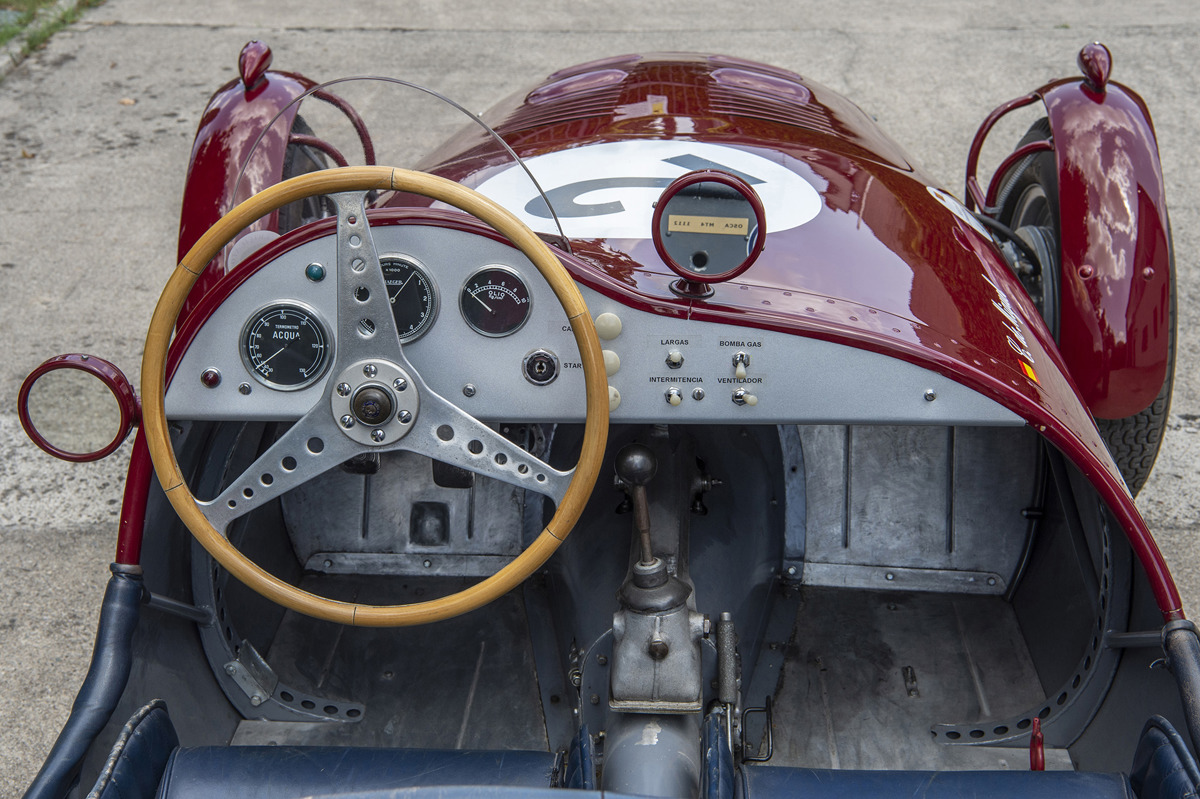 Interior of 1950 OSCA MT4-2AD 1100 offered by RM Sotheby's Private Sales Division 2021