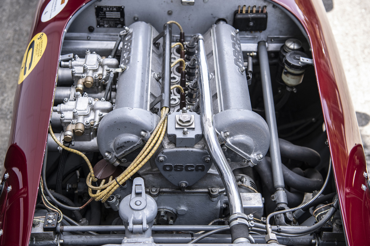 Engine of 1950 OSCA MT4-2AD 1100 offered by RM Sotheby's Private Sales Division 2021