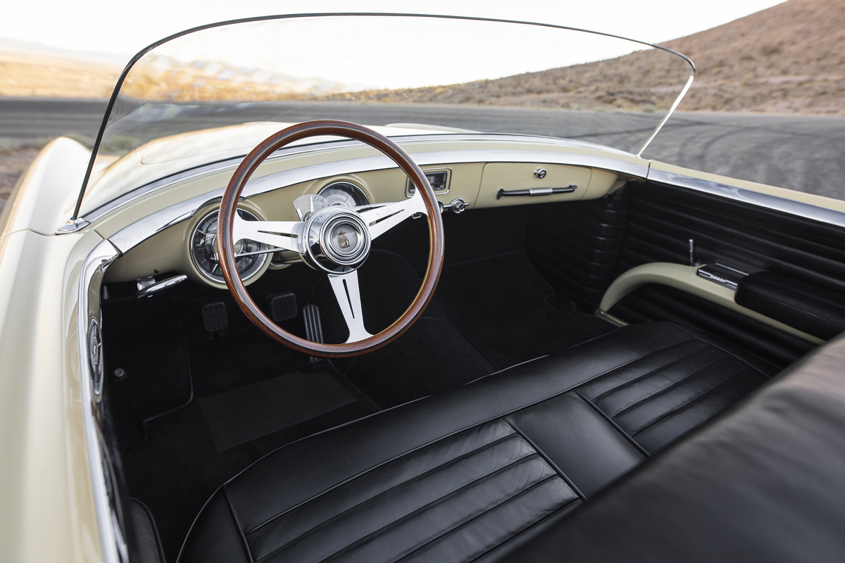 Interior of 1954 Dodge Firearrow II by Ghia Offered at RM Sotheby's Monterey Live Auction 2021