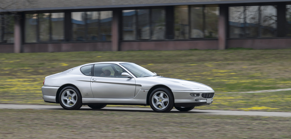 Driving shot of Sergio Pininfarina’s 1995 Ferrari 456 GT offered in RM Sotheby’s Monaco live auction 2022