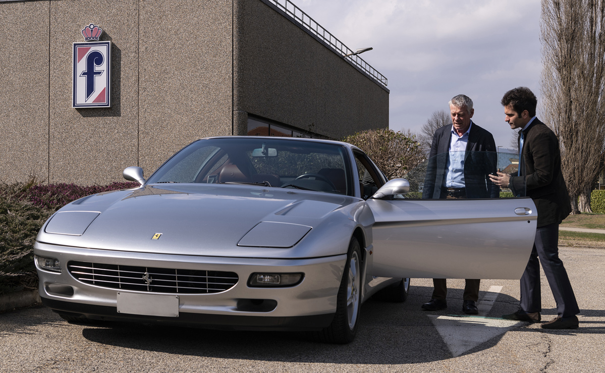 Paolo Pininfarina with Sergio Pininfarina’s 1995 Ferrari 456 GT offered in RM Sotheby’s Monaco live auction 2022