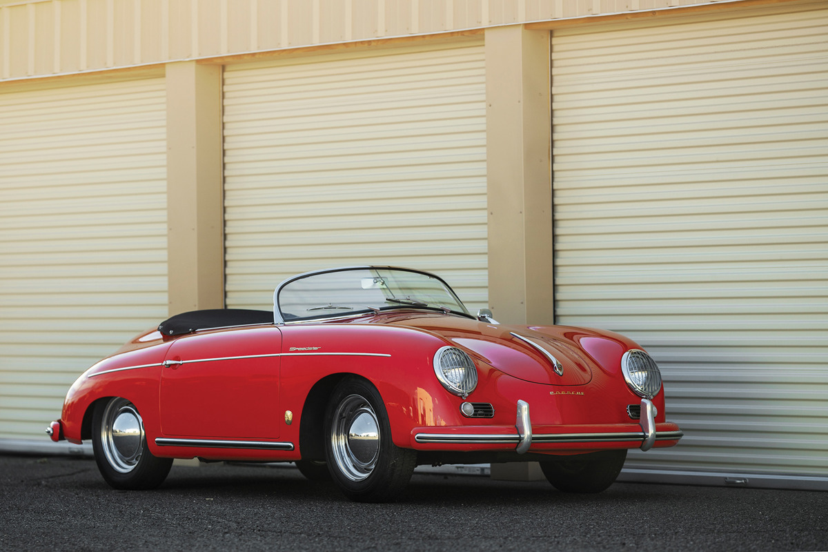 1955 Porsche 356 1500 Speedster by Reutter offered at RM Sotheby’s Amelia Island live auction 2019