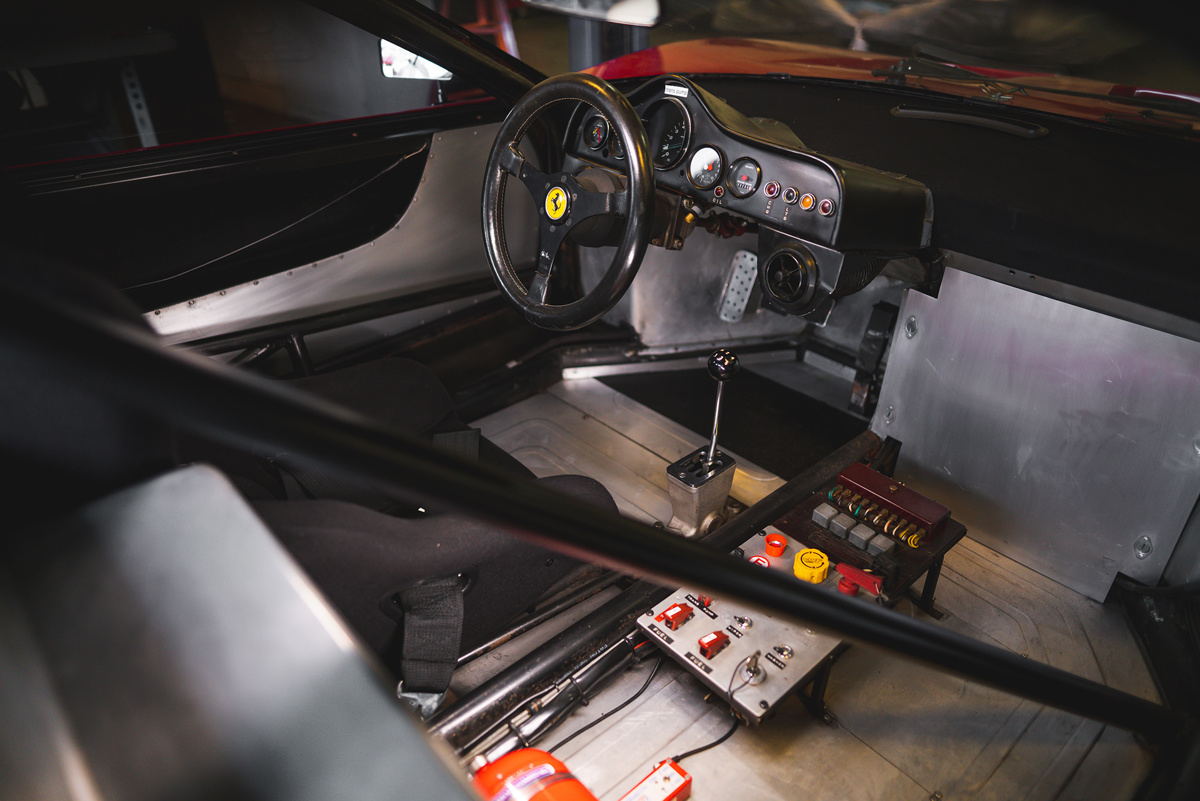 Interior of 1979 Ferrari 512 BB/LM ‘Silhouette’ by Pininfarina offered at RM Sotheby's Monterey live auction 2022