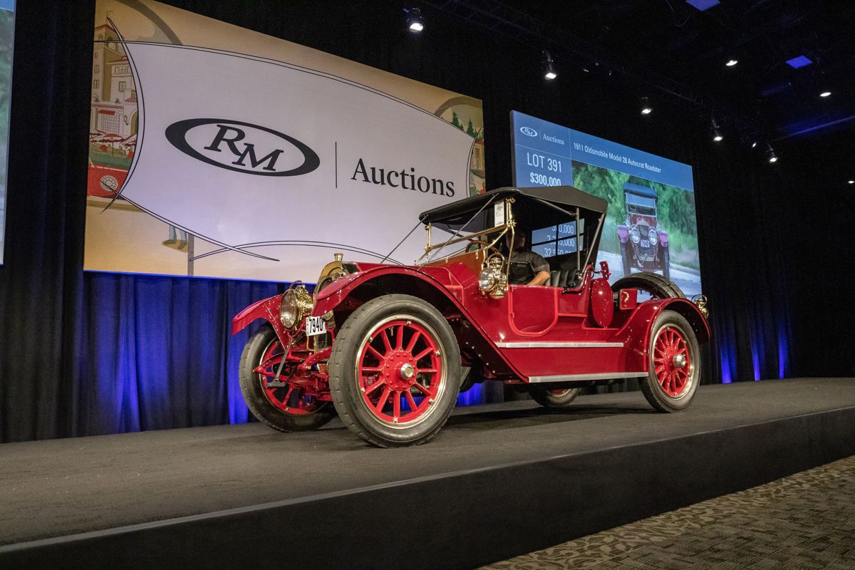 1911 Oldsmobile Model 28 Autocrat Roadster offered at RM Sotheby’s Hershey live auction 2019
